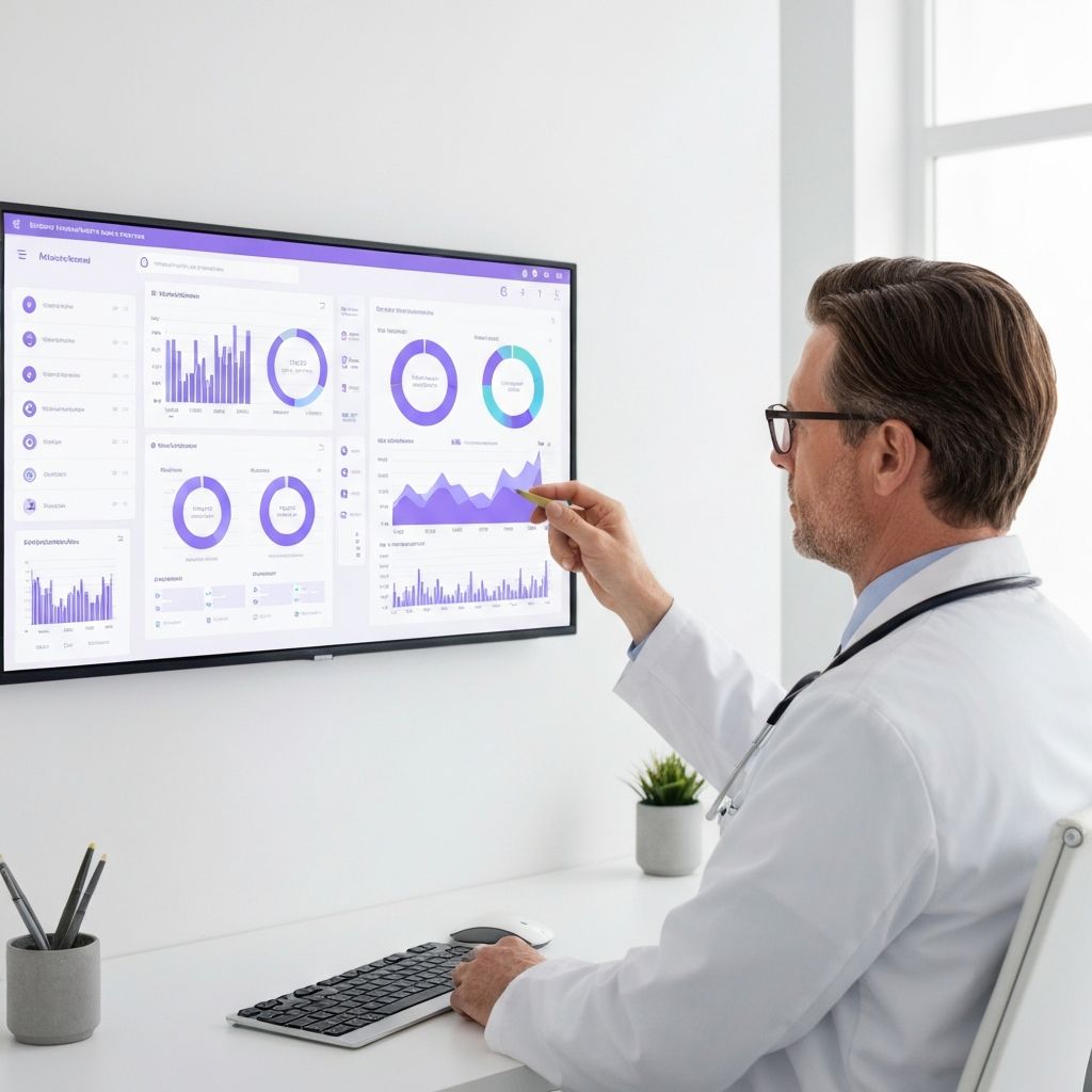 Healthcare AI analytics dashboard